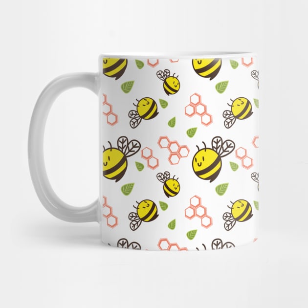 Cuddly Bees and Hives by aglomeradesign